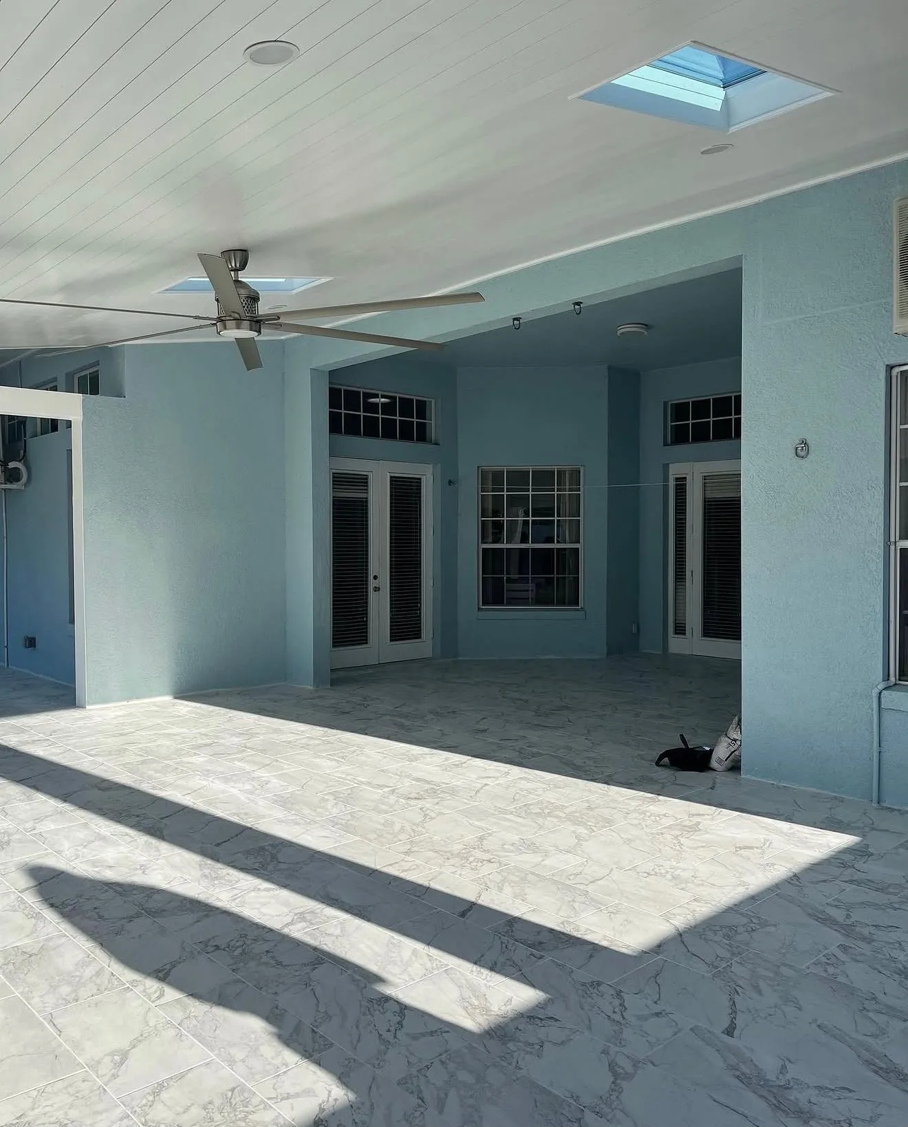 Flooring — large-format tile flooring