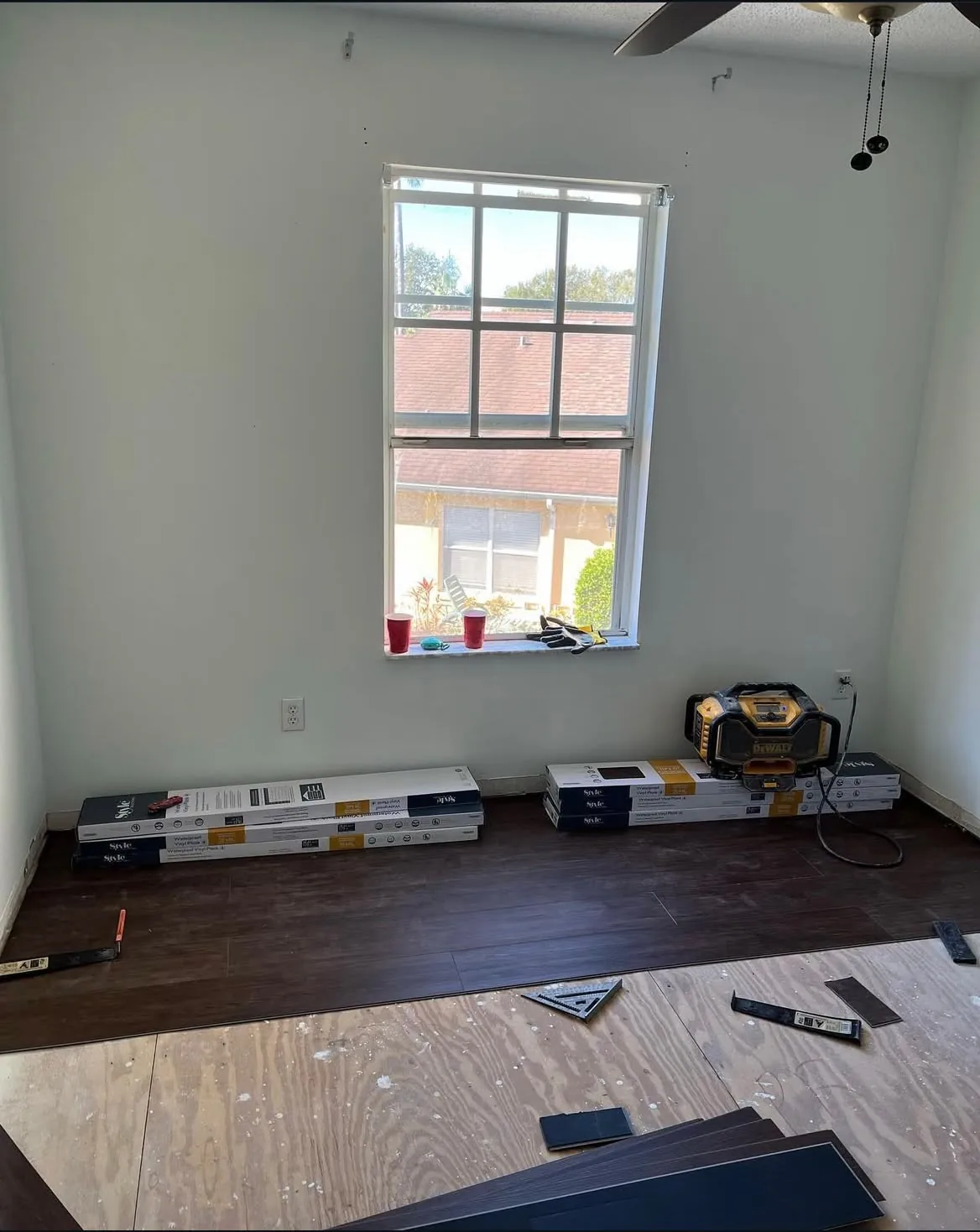 Walnut Vinyl Plank Flooring Installation — Vinyl Flooring Installation in Central Florida